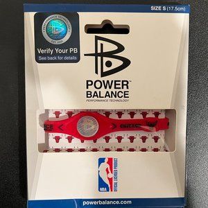 RARE Power Balance Silicone Wristband - Chicago Bulls - Small